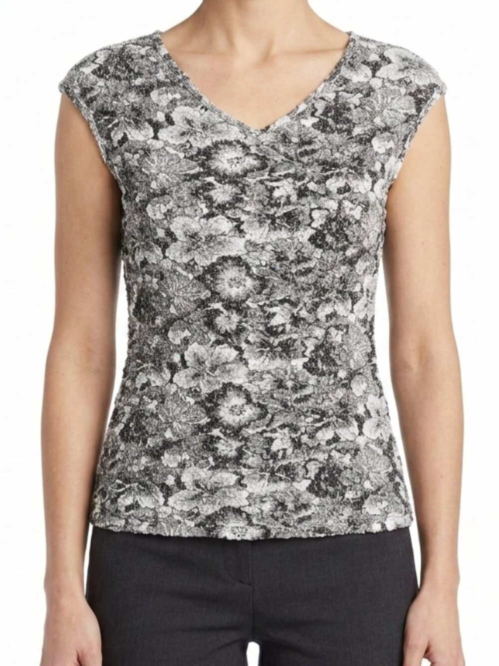 JKLA California Textured Stretch Pull On Top- Sz. Sm
